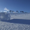 Keine Schneebälle, sondern "Schneerollen"
